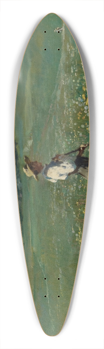 Frank Buchser - Reaper in a Flowery Meadow 39.3 inch art pintail longboard deck