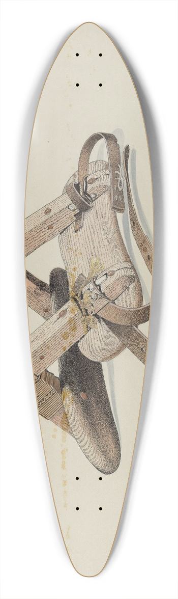 Frank C. Barks - Pack Saddle 39.3 inch art pintail longboard deck