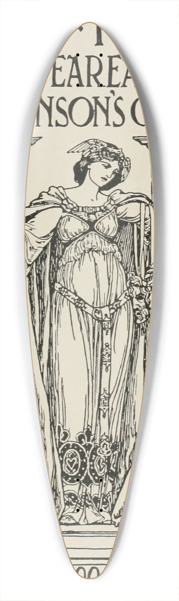 Frank Chouteau Brown - Modern English Poster 39.3 inch art pintail longboard deck