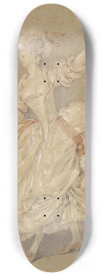 Jean-Michel Moreau - A Dancer 8.25 inch art skate deck