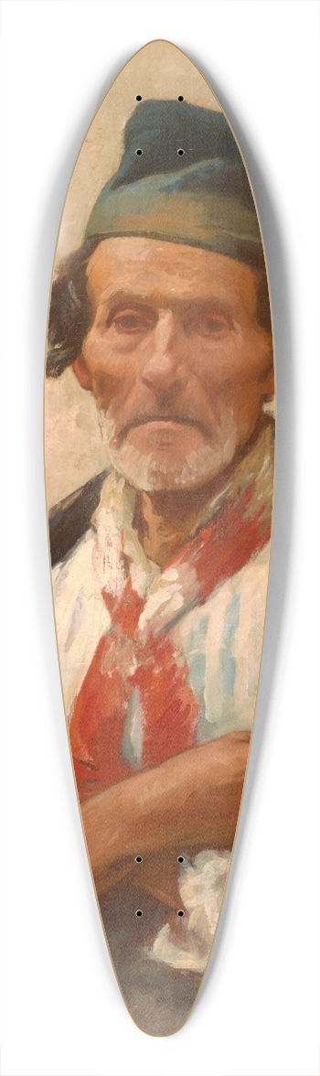 Frank Duveneck - Chioggia Fisherman 39.3 inch art pintail longboard deck