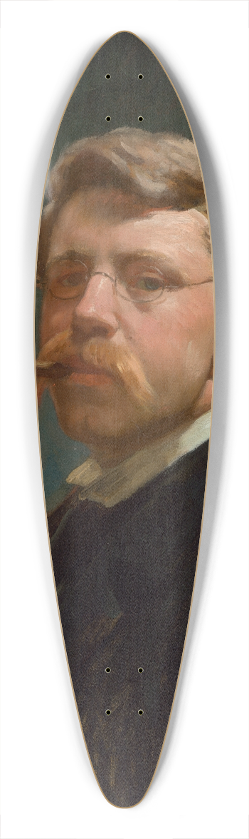 Frank Duveneck - Self-Portrait 39.3 inch art pintail longboard deck