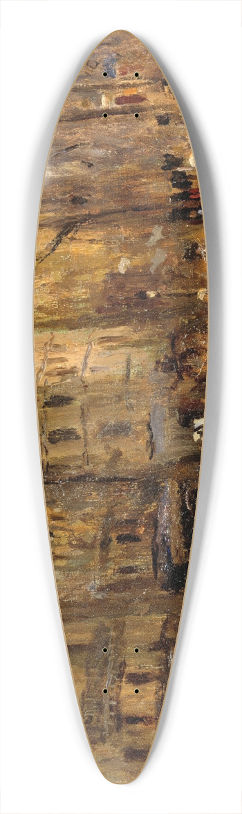 Frank Edwin Scott - Boulevard St. Germain 39.3 inch art pintail longboard deck