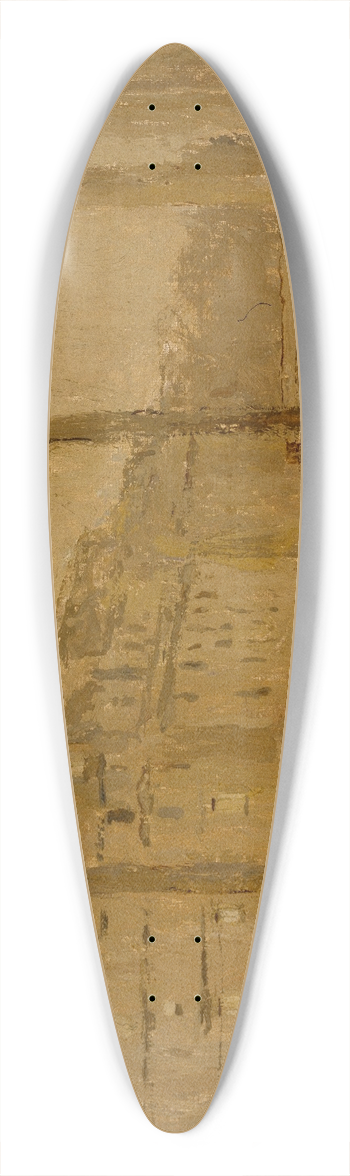 Frank Edwin Scott - La Madeleine at Dawn 39.3 inch art pintail longboard deck