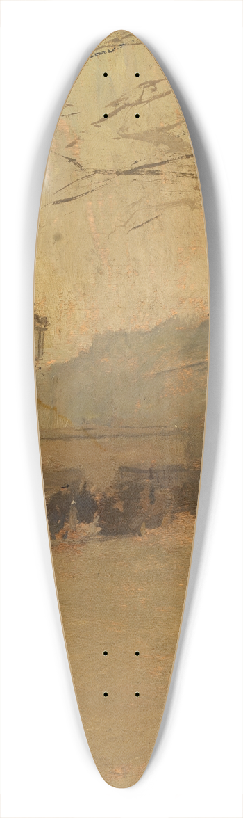 Frank Edwin Scott - La Madeleine no. I 39.3 inch art pintail longboard deck