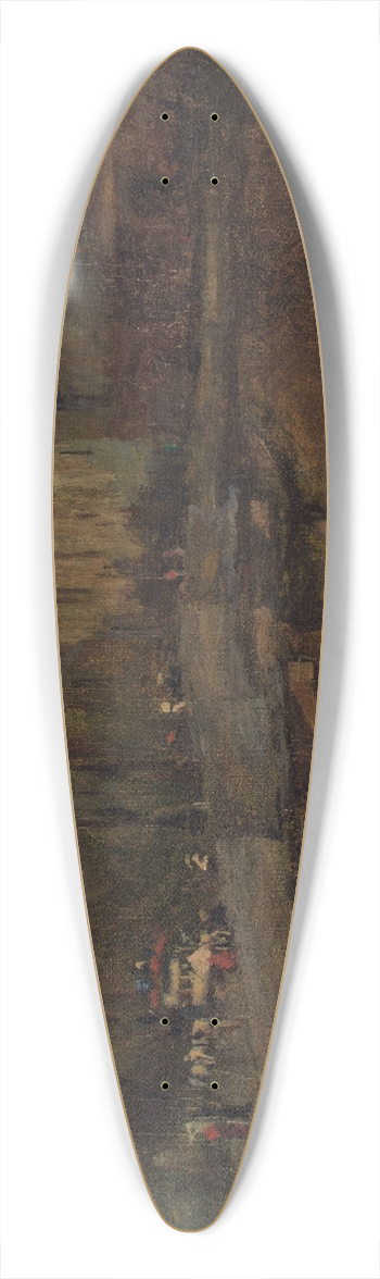 Frank Edwin Scott - L Heure Bleu a Paris 39.3 inch art pintail longboard deck