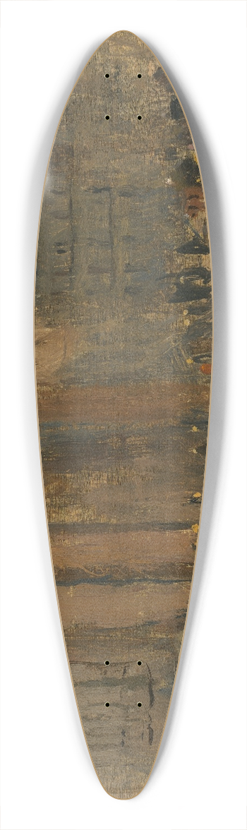 Frank Edwin Scott - Notre Dame no. III 39.3 inch art pintail longboard deck