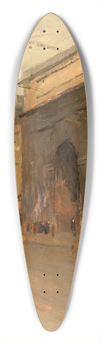 Frank Edwin Scott - Porte St. Denis 39.3 inch art pintail longboard deck