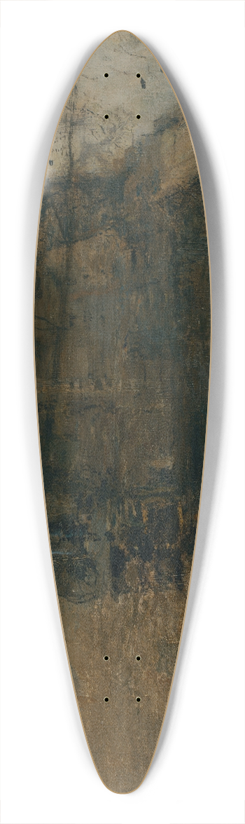 Frank Edwin Scott - Porte St. Martin no. I 39.3 inch art pintail longboard deck