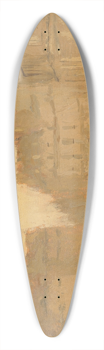 Frank Edwin Scott - Rue des Pyramides 39.3 inch art pintail longboard deck