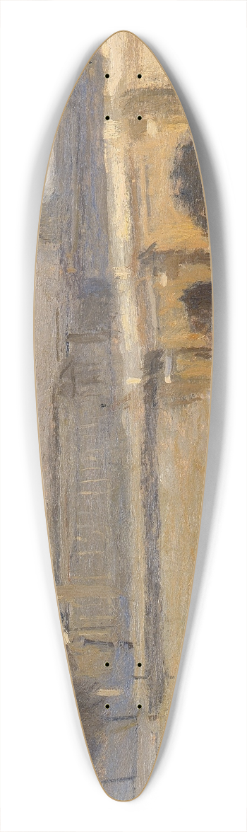 Frank Edwin Scott - Seine at Paris, Pont de la Concorde 39.3 inch art pintail longboard deck