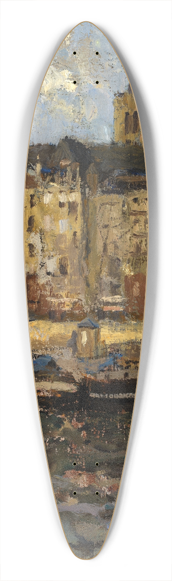 Frank Edwin Scott - St. Gervais 39.3 inch art pintail longboard deck