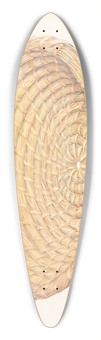 Frank Eiseman - Amana Bread-raising Basket 39.3 inch art pintail longboard deck