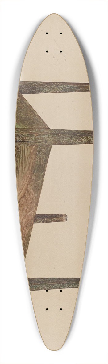 Frank Eiseman - Desk 39.3 inch art pintail longboard deck