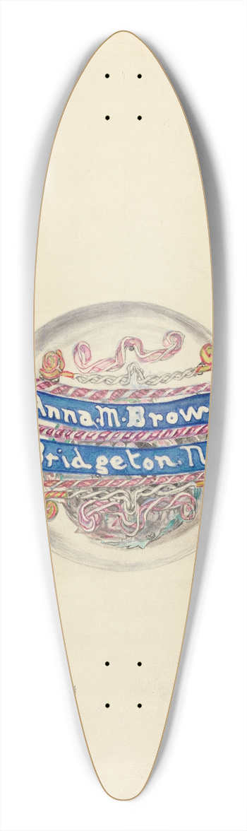 Frank Fumagalli - Blown Glass 39.3 inch art pintail longboard deck