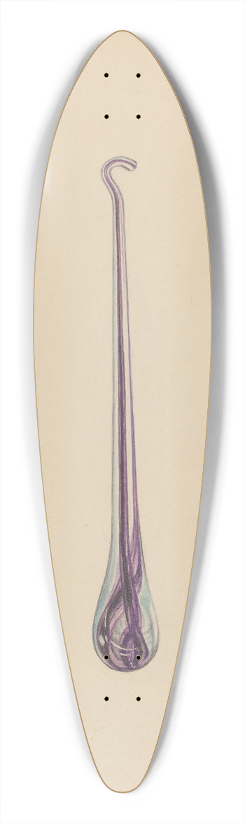 Frank Fumagalli - Button Hook 39.3 inch art pintail longboard deck