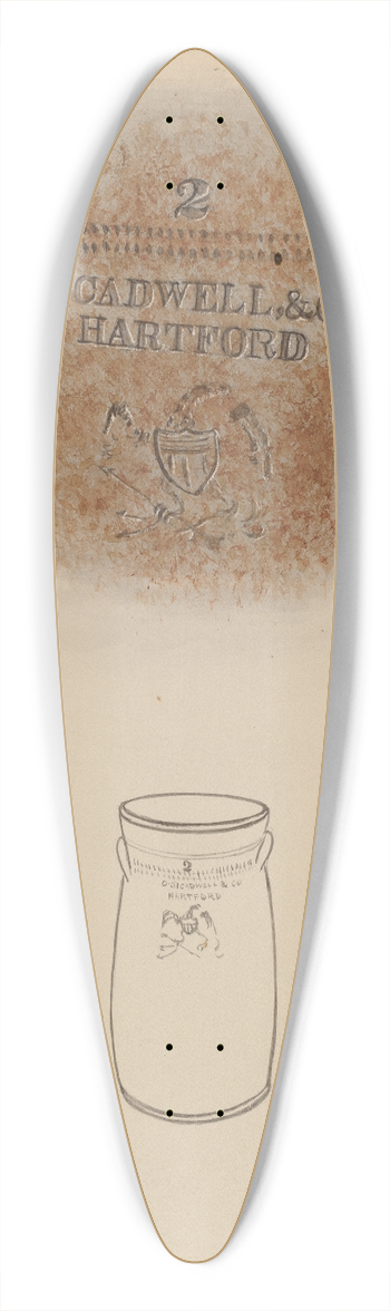 Frank Fumagalli - Churn 39.3 inch art pintail longboard deck