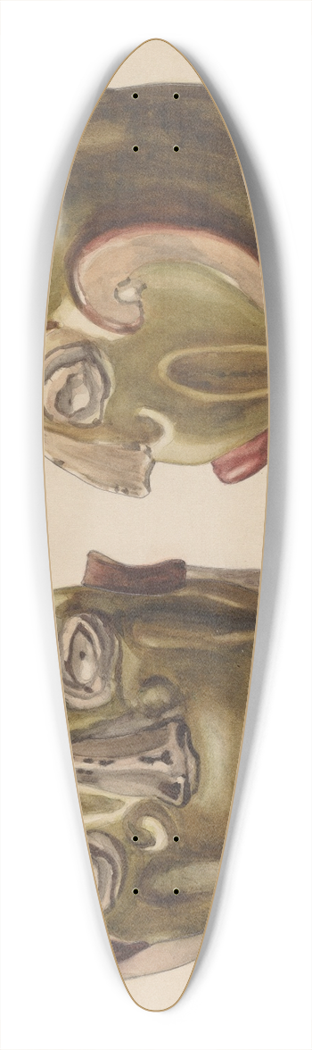 Frank Fumagalli - Grotesque Jug 39.3 inch art pintail longboard deck