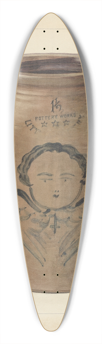 Frank Fumagalli - Jar 39.3 inch art pintail longboard deck