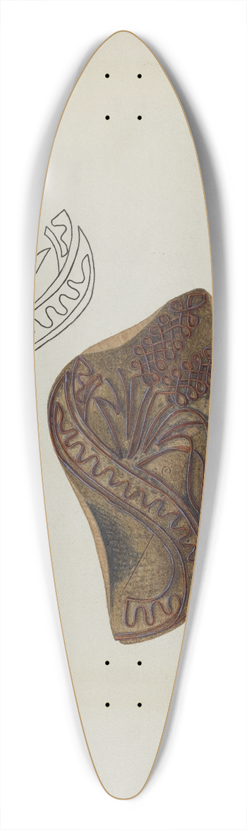 Frank Gray - Calico Printing Blocks 39.3 inch art pintail longboard deck
