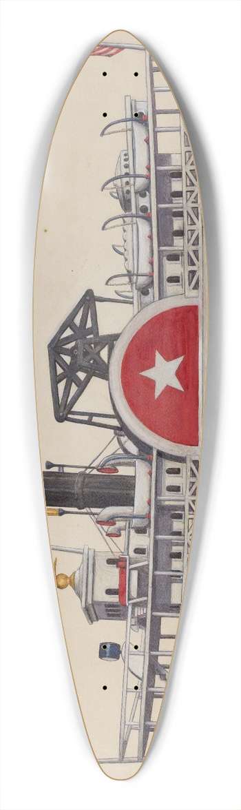 Frank Gray - Model Ship Idlewild 39.3 inch art pintail longboard deck