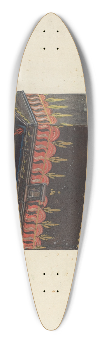 Frank Gray - Toleware Tin Box 39.3 inch art pintail longboard deck