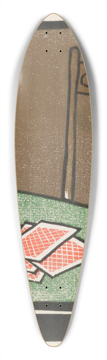Frank Holme - Poker Rubaiyat 39.3 inch art pintail longboard deck
