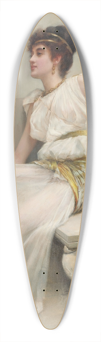 Frank Markham Skipworth - Zara, A Dancing Girl 39.3 inch art pintail longboard deck