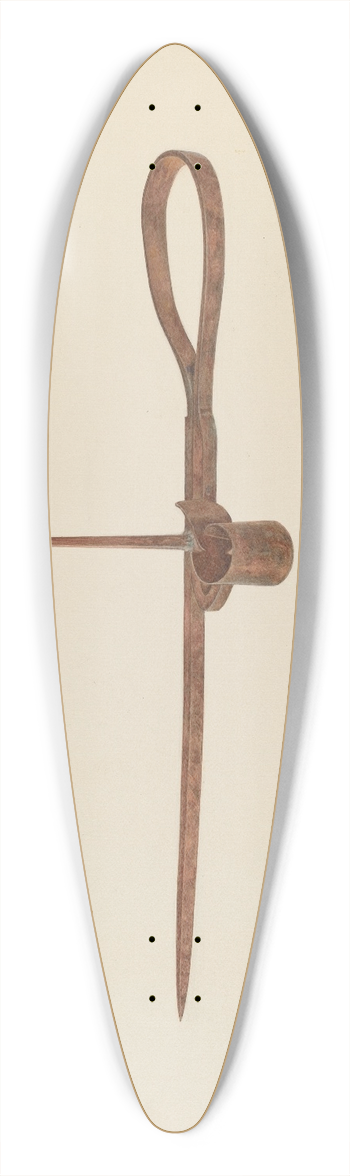 Frank M. Keane - Candle Sticker 39.3 inch art pintail longboard deck