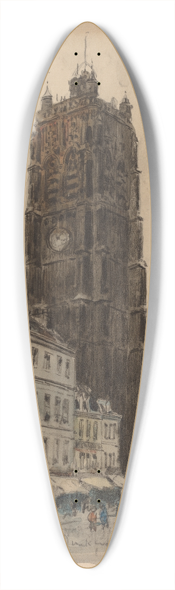 Frank Myers Boggs - Dunkerque 39.3 inch art pintail longboard deck