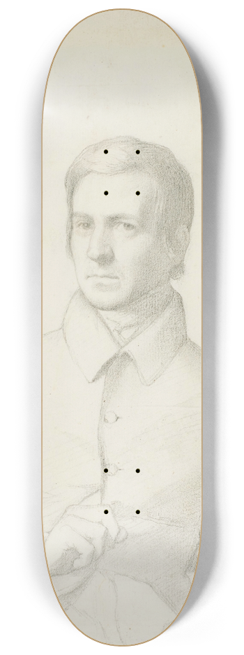 Jean-Paul Flandrin - Portrait of Jean-Louis Lacuria 8.25 inch art skate deck