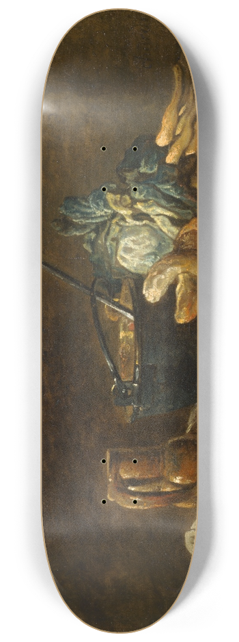 Jean Simon Chardin - Vegetables for the Soup 8.25 inch art skate deck