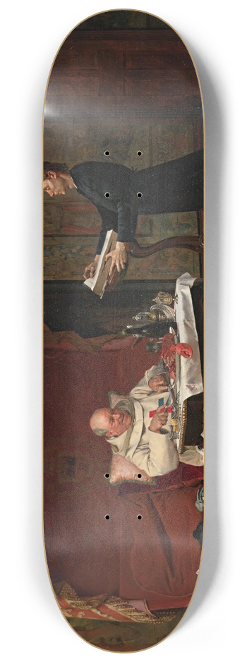 Jehan Georges Vibert - The Canons Dinner 8.25 inch art skate deck