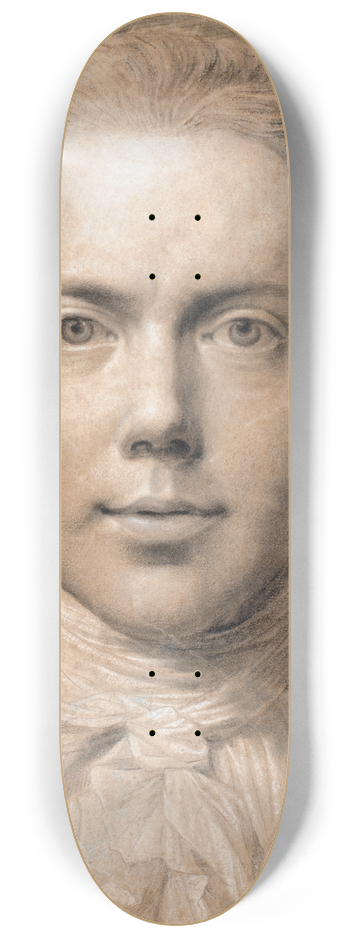 Jens Juel - Selvportrt, brystbillede en face 8.25 inch art skate deck