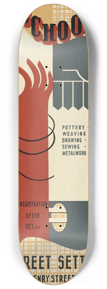 Jerome Henry Rothstein - Craft school 8.25 inch art skate deck