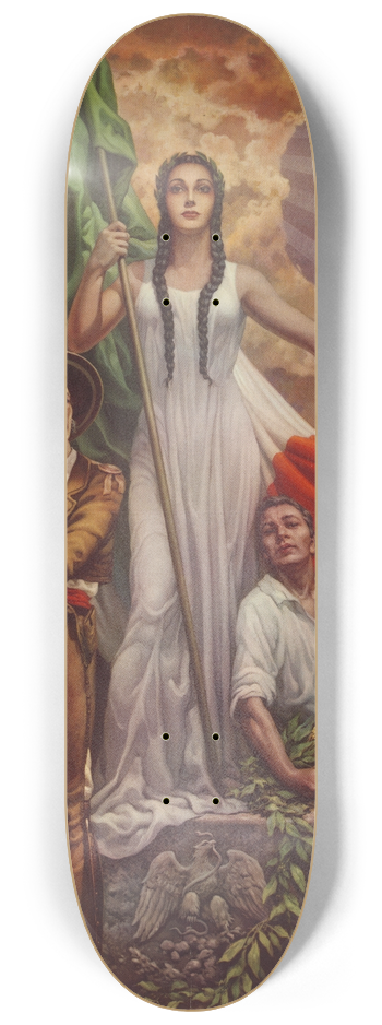 Jess Helguera - Patria Mexicana 8.25 inch art skate deck