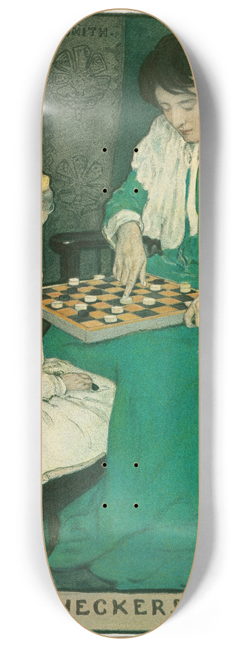 Jessie Willcox Smith - Checkers 8.25 inch art skate deck