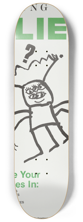 Jim Thorpe - Feeling a bit alien, celebrate your differences in 8.25 inch art skate deck