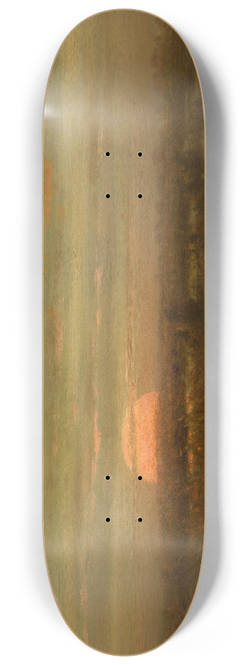 Jean Pierre Franois Lamorinire - Landscape with Herons at Sunset 8.25 inch art skate deck