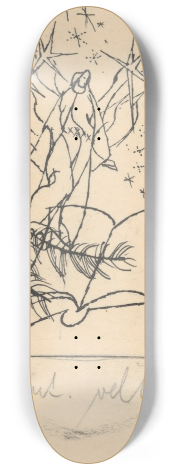 Jn Novk - Ex Libris 8.25 inch art skate deck