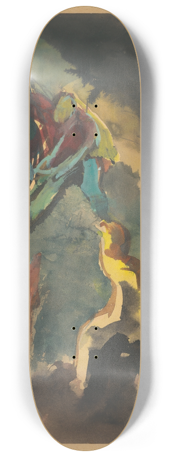Jn Novk - Figurlna kompozcia (zpas) 8.25 inch art skate deck