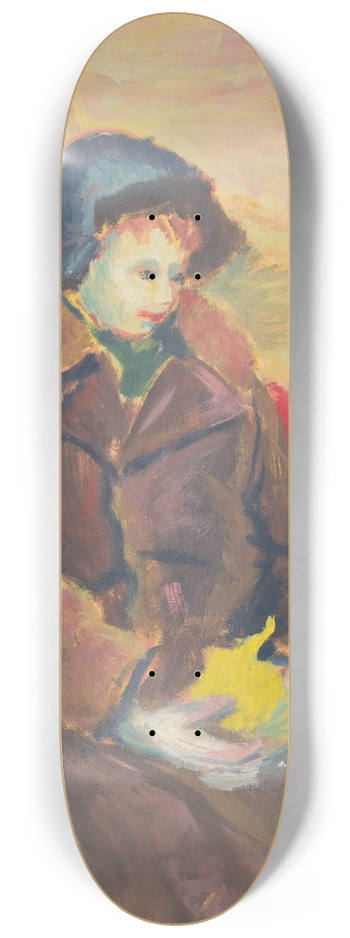 Jn Novk - Seated Boy 8.25 inch art skate deck
