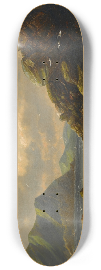 Joachim Ferdinand Richardt - Lands End, San Francisco 8.25 inch art skate deck