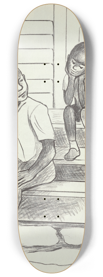 Joan Balfour Payne - New Boy in School pl3 8.25 inch art skate deck