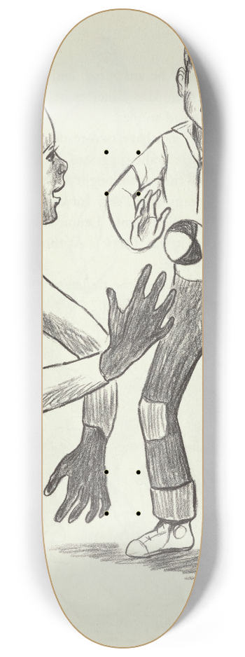 Joan Balfour Payne - New Boy in School pl8 8.25 inch art skate deck