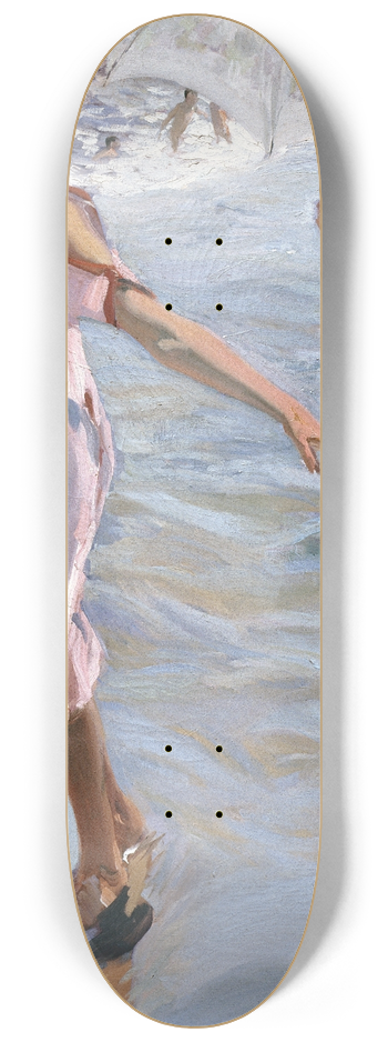 Joaqun Sorolla - Time for a Bathe, Valencia 8.25 inch art skate deck