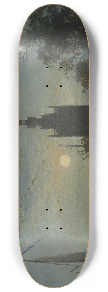 Johan Barthold Jongkind - LEglise dOverschie 8.25 inch art skate deck