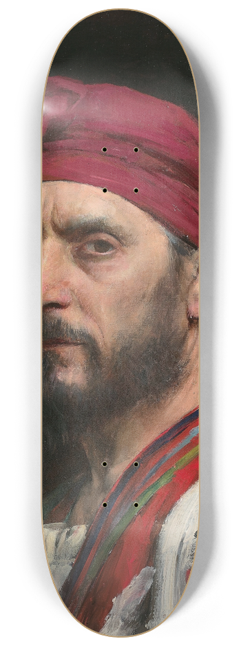 Jean Syndon-Faurie - Portrait dhomme au turban 8.25 inch art skate deck