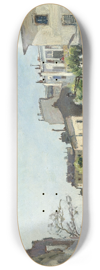 Johan Barthold Jongkind - Rue Ntre-Dame, Paris 8.25 inch art skate deck