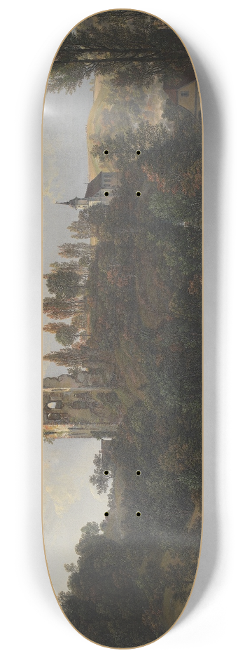 Johan Christian Dahl - The Castle Ruin at Tharandt 8.25 inch art skate deck